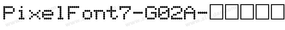 PixelFont7-G02A字体转换