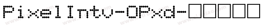 PixelIntv-OPxd字体转换