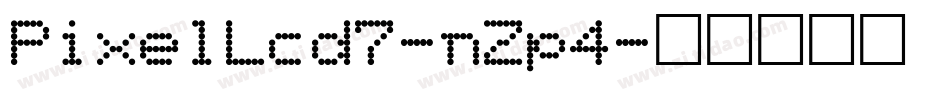 PixelLcd7-nZp4字体转换