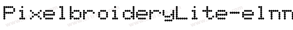 PixelbroideryLite-elnn字体转换