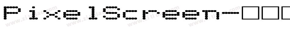 PixelScreen字体转换