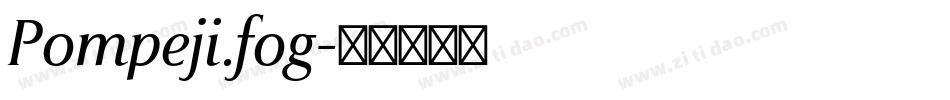 Pompeji.fog字体转换