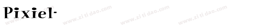 Pixiel字体转换