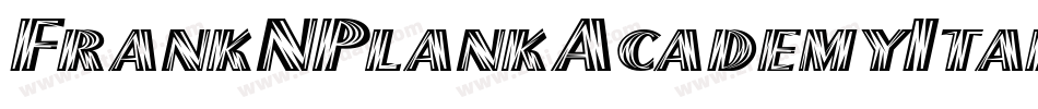 FrankNPlankAcademyItalic-8J1g字体转换