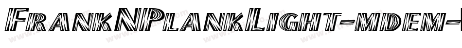 FrankNPlankLight-mdem字体转换