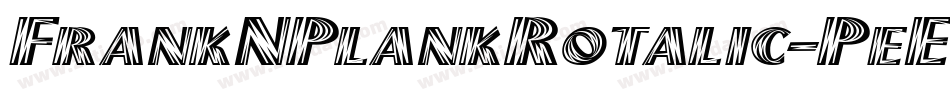 FrankNPlankRotalic-PeEd字体转换