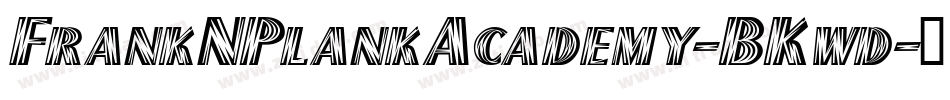 FrankNPlankAcademy-BKwd字体转换