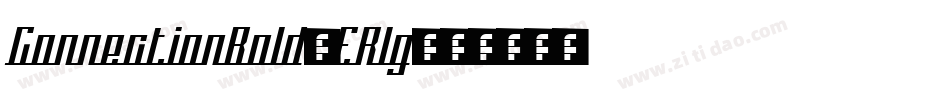 ConnectionBold-ER1g字体转换