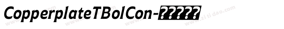 CopperplateTBolCon字体转换