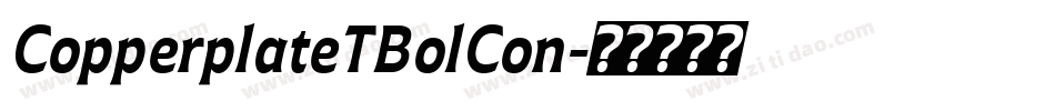 CopperplateTBolCon字体转换