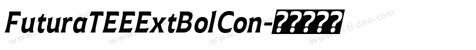FuturaTEEExtBolCon字体转换
