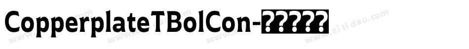 CopperplateTBolCon字体转换
