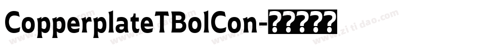 CopperplateTBolCon字体转换