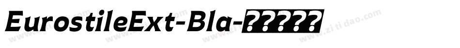 EurostileExt-Bla字体转换