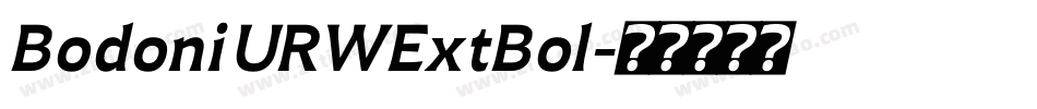 BodoniURWExtBol字体转换