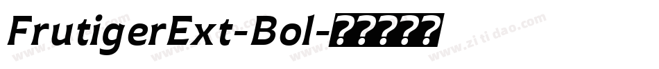 FrutigerExt-Bol字体转换
