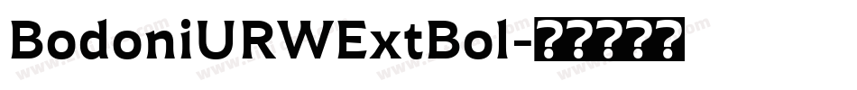 BodoniURWExtBol字体转换
