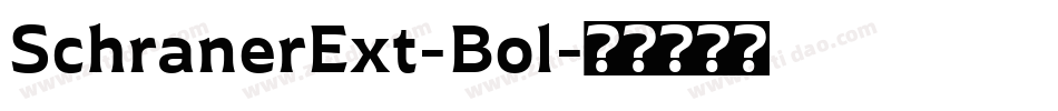 SchranerExt-Bol字体转换