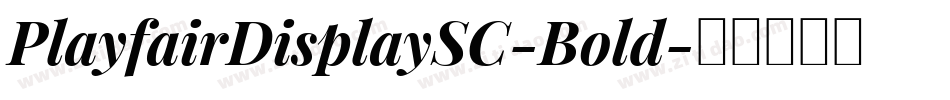 PlayfairDisplaySC-Bold字体转换