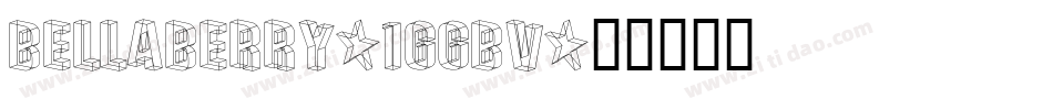 Bellaberry-1GGBv字体转换