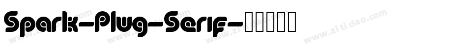 Spark-Plug-Serif字体转换