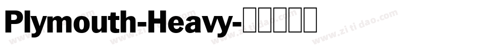 Plymouth-Heavy字体转换