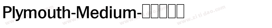 Plymouth-Medium字体转换