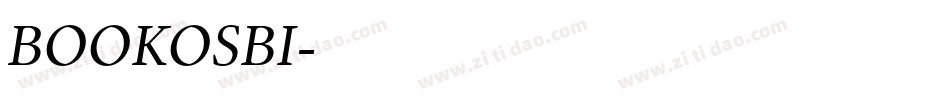 BOOKOSBI字体转换