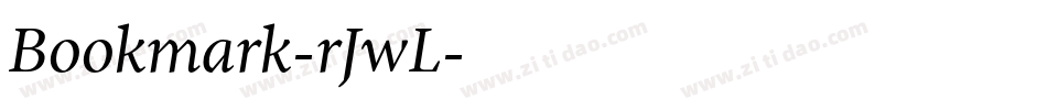 Bookmark-rJwL字体转换