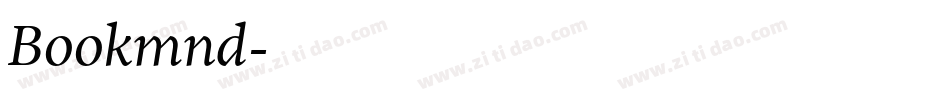 Bookmnd字体转换