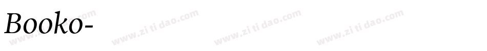 Booko字体转换