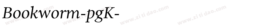 Bookworm-pgK字体转换