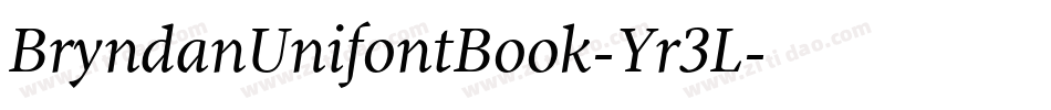 BryndanUnifontBook-Yr3L字体转换