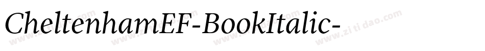 CheltenhamEF-BookItalic字体转换