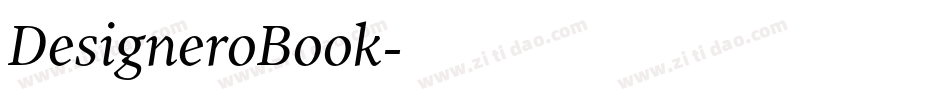 DesigneroBook字体转换 DesigneroBook字体转换
