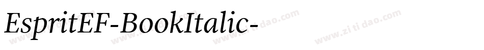 EspritEF-BookItalic字体转换