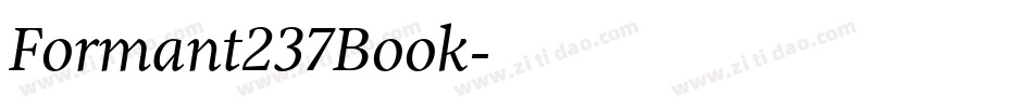 Formant237Book字体转换