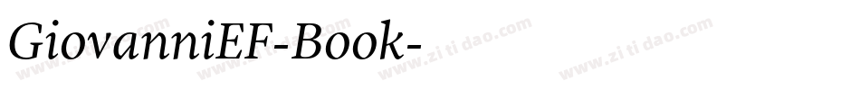GiovanniEF-Book字体转换