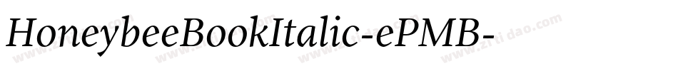 HoneybeeBookItalic-ePMB字体转换