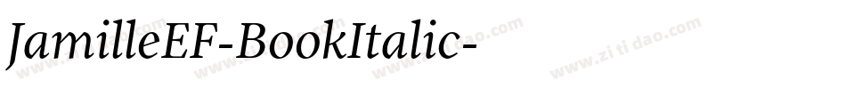 JamilleEF-BookItalic字体转换