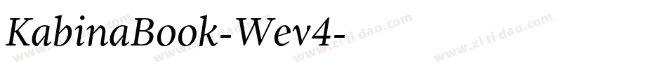 KabinaBook-Wev4字体转换