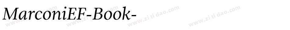 MarconiEF-Book字体转换