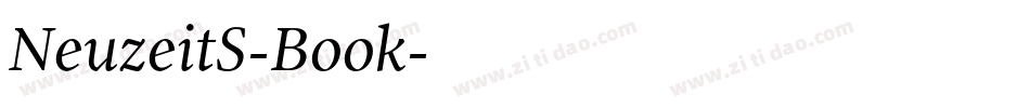 NeuzeitS-Book字体转换