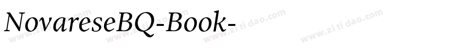 NovareseBQ-Book字体转换
