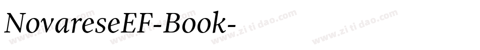 NovareseEF-Book字体转换