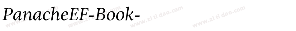 PanacheEF-Book字体转换