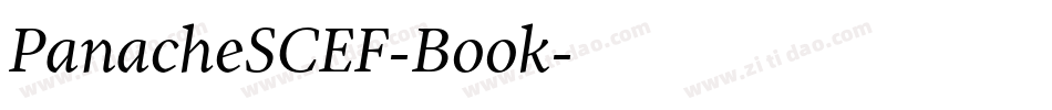 PanacheSCEF-Book字体转换
