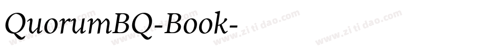 QuorumBQ-Book字体转换