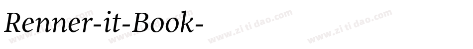 Renner-it-Book字体转换