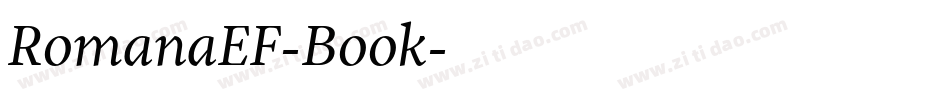 RomanaEF-Book字体转换